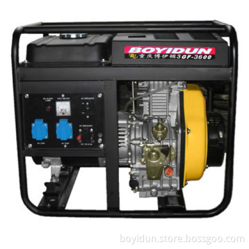 Generator set with wheel and handle